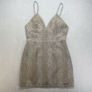 New Revolve BY THE WAY. dress womens Medium Dress Metallic Multi spaghetti strap